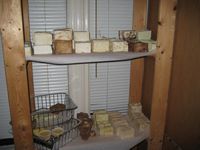 shelves of soaps